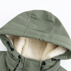 Garance | Parka imperméable à capuche pour femme, doublure sherpa chaude