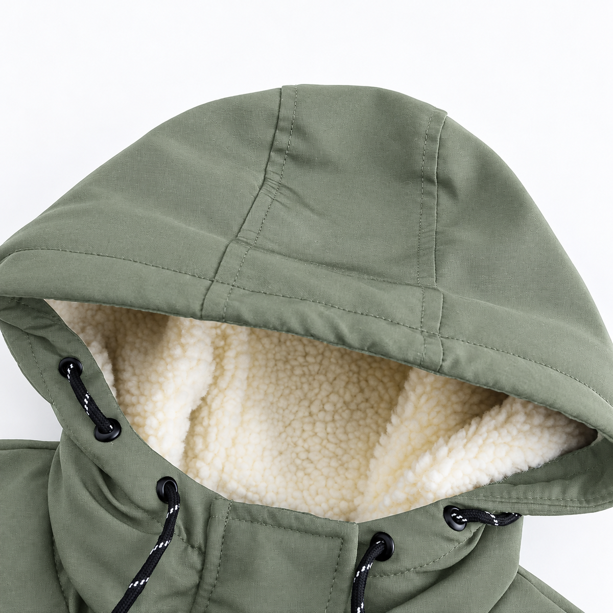 Garance | Parka imperméable à capuche pour femme, doublure sherpa chaude