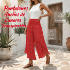 Lina | Pantalones de mujer fluidos de talle alto y pierna ancha