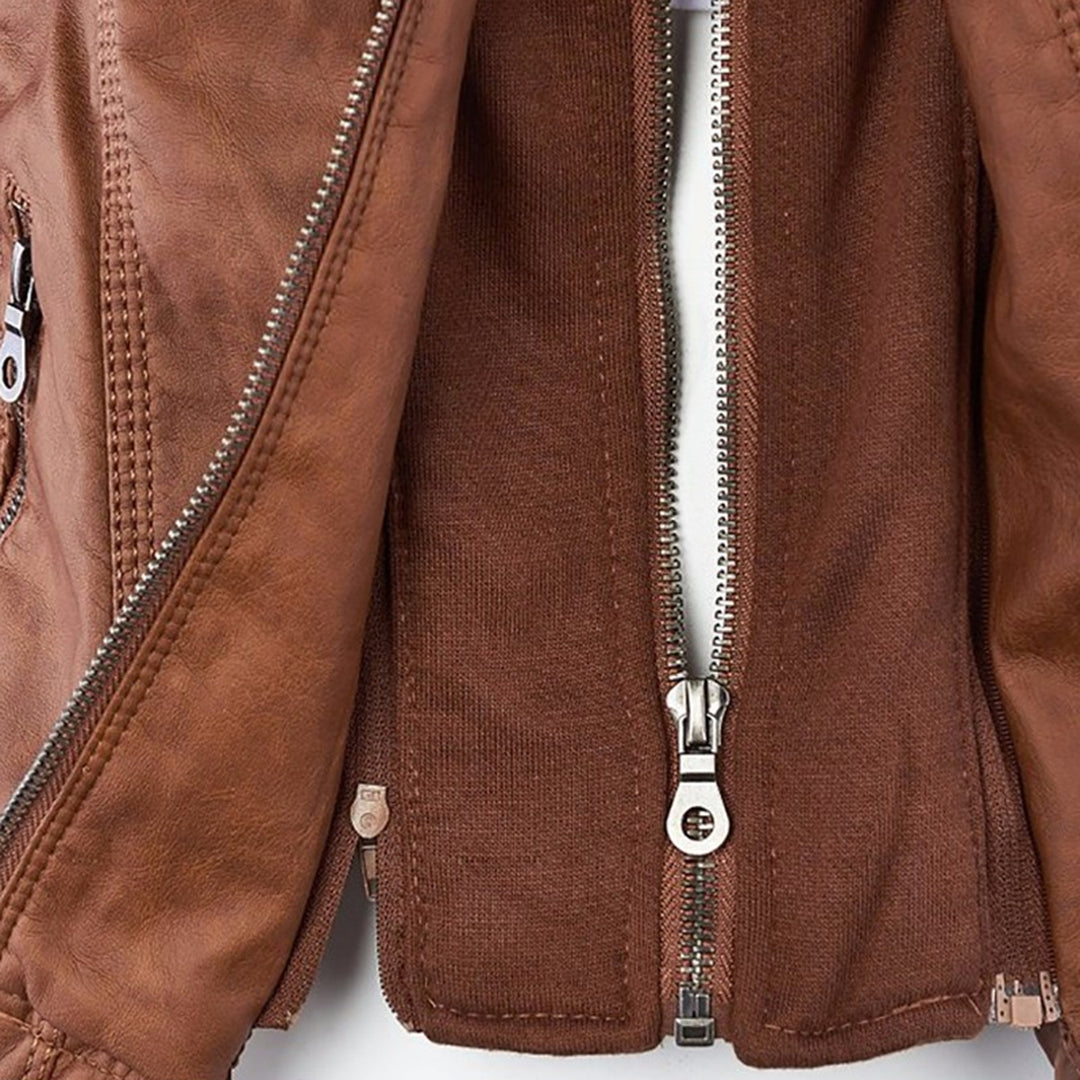 Flavie | Veste en cuir résistante et élégante