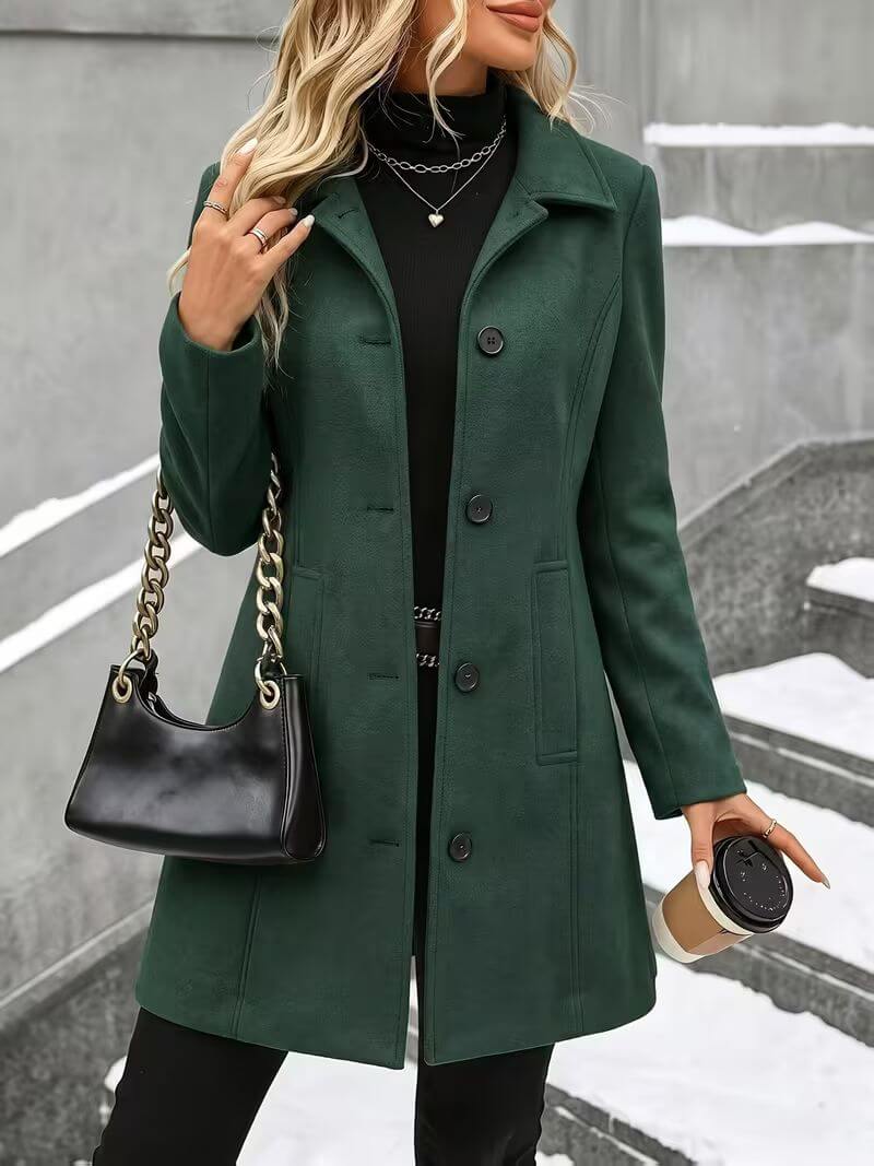 Éline™ | Manteau confortable à col montant