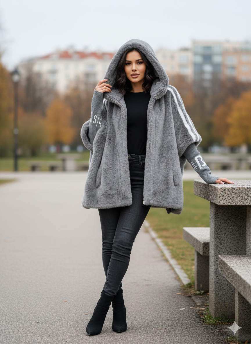 Jeannette™ | Manteau d’hiver élégant en fausse fourrure