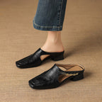 Jacinthe | Mules en cuir véritable