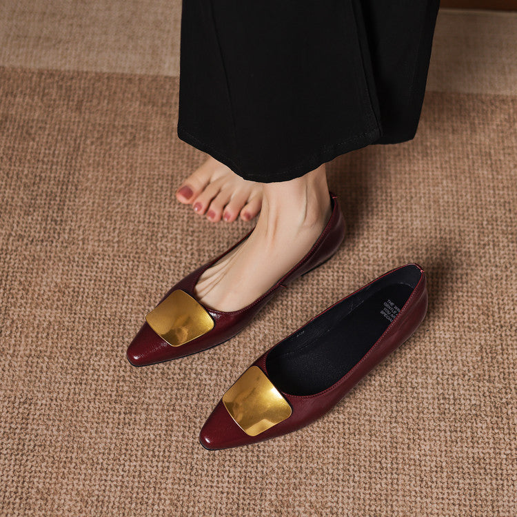 Honorine | Ballerines en cuir véritable