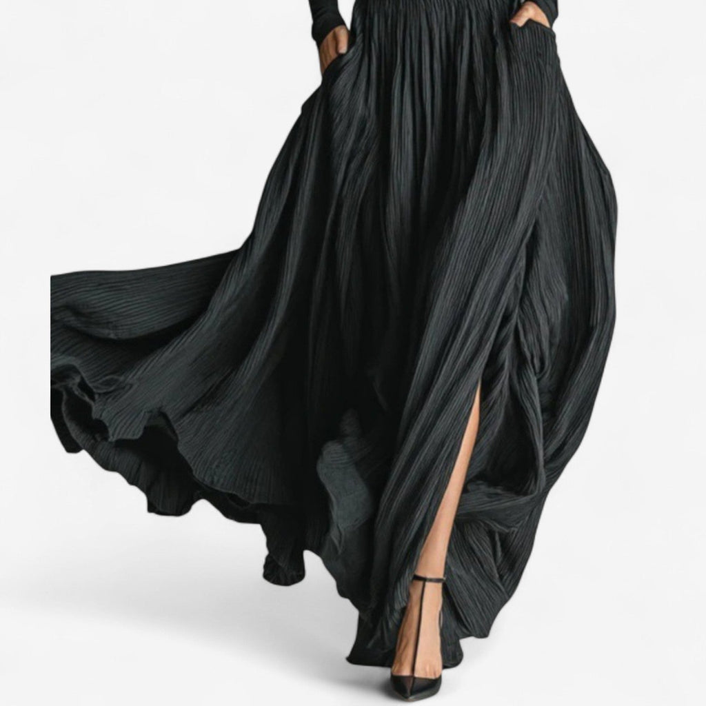 Rachel | Robe longue taille haute