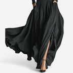 Rachel | Robe longue taille haute
