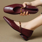 Armelle | Ballerines en cuir véritable