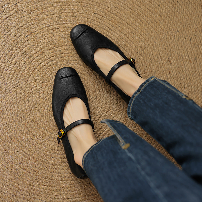 Gisèle | Ballerines en cuir