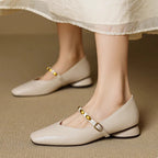 Armelle | Ballerines en cuir véritable