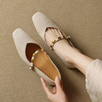Armelle | Ballerines en cuir véritable