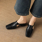 Jacinthe | Mules en cuir véritable