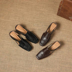 Jacinthe | Mules en cuir véritable