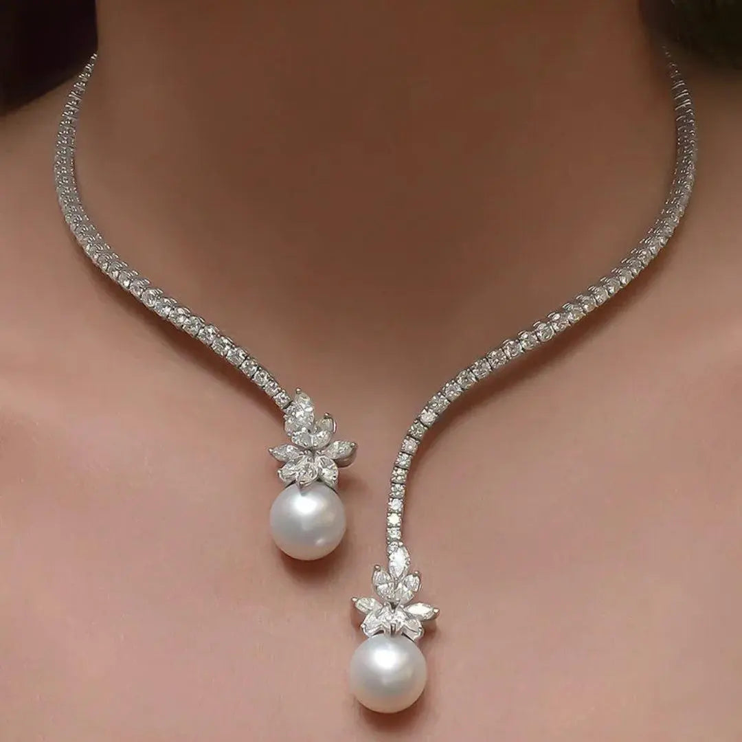 Honorine - Collier élégant avec perles en argent sterling