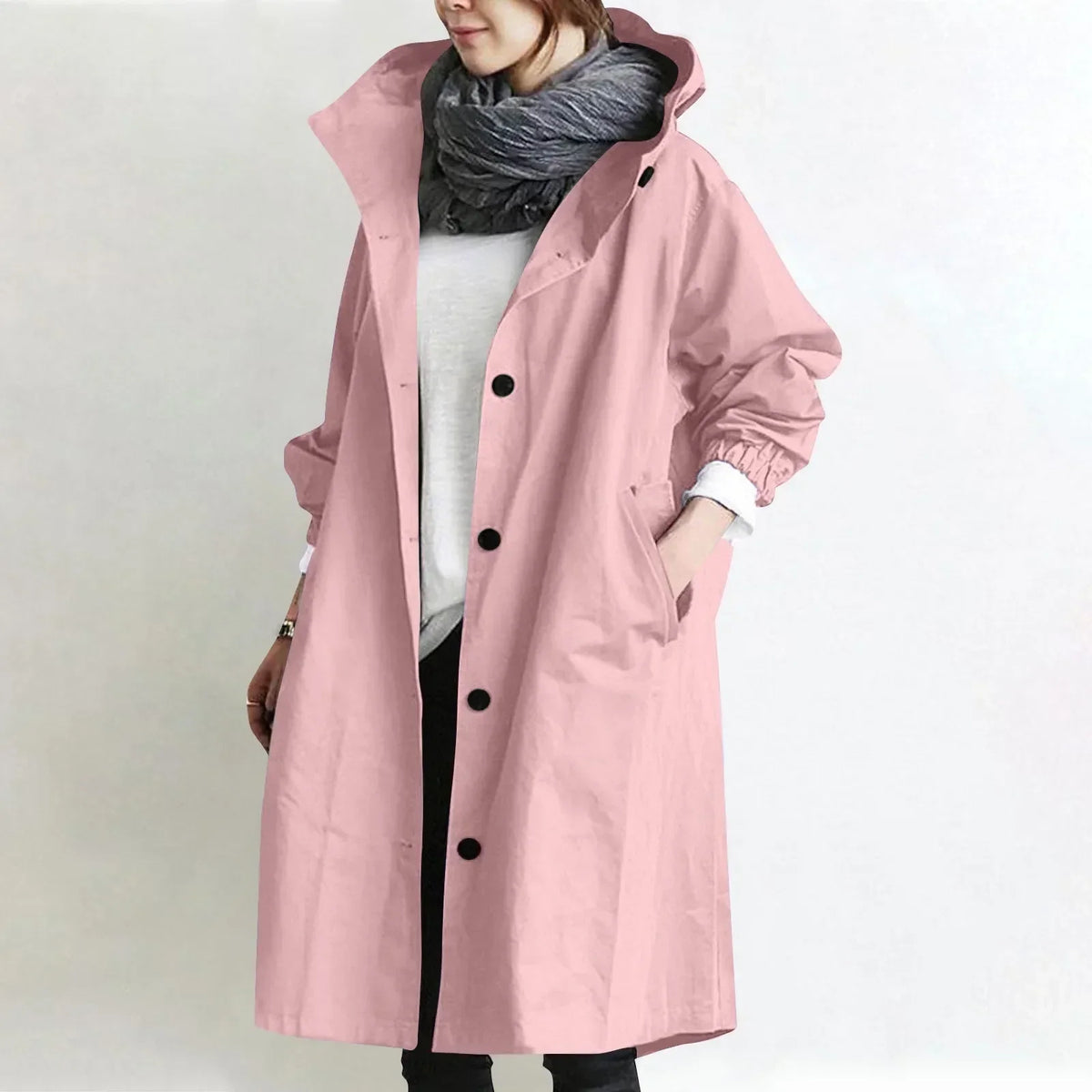 Théodora | Long trench à capuche