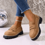 Colette | Mocassins à plateforme style écolière