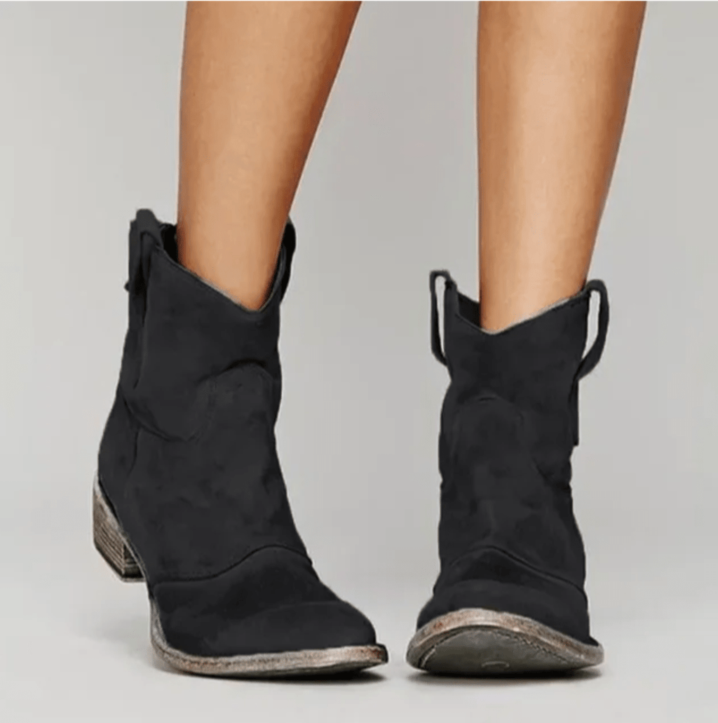 Yvette | Bottines western à surpiqûres et ligne sculpturale épurée