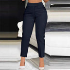 Juana | Pantalón de mujer tobillero de talle alto y corte cigarette