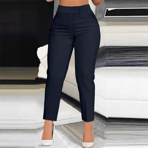 Juana | Pantalón de mujer tobillero de talle alto y corte cigarette