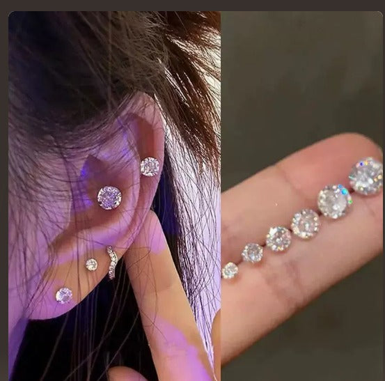 Léonie - Clips d'oreilles chics en or blanc