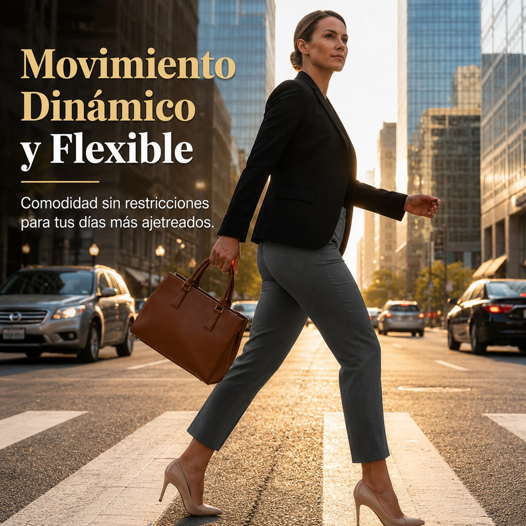 Juana | Pantalón de mujer tobillero de talle alto y corte cigarette