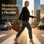 Juana | Pantalón de mujer tobillero de talle alto y corte cigarette