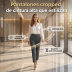 Juana | Pantalón de mujer tobillero de talle alto y corte cigarette