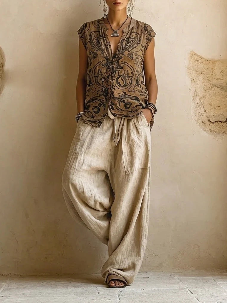 Julia | Conjunto bohemio fluido con capas