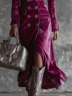 Victoire | Robe blazer en velours