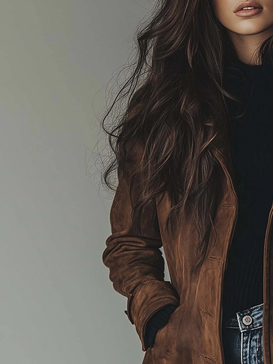 Ysaline | Trench vintage en daim
