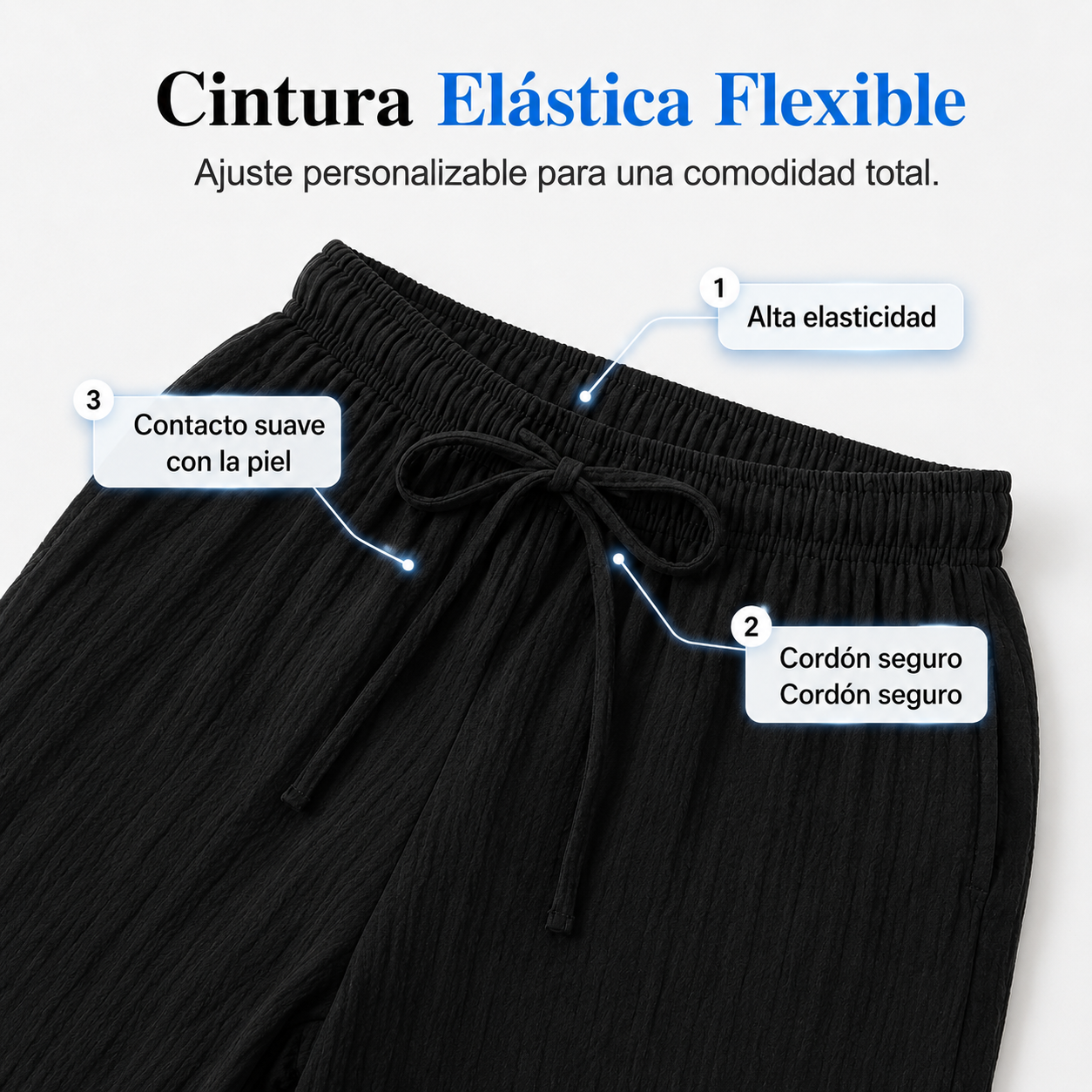 Miranda | Pantalones con cintura elástica para mujer.