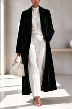 Perrine | Long manteau élégant en velours