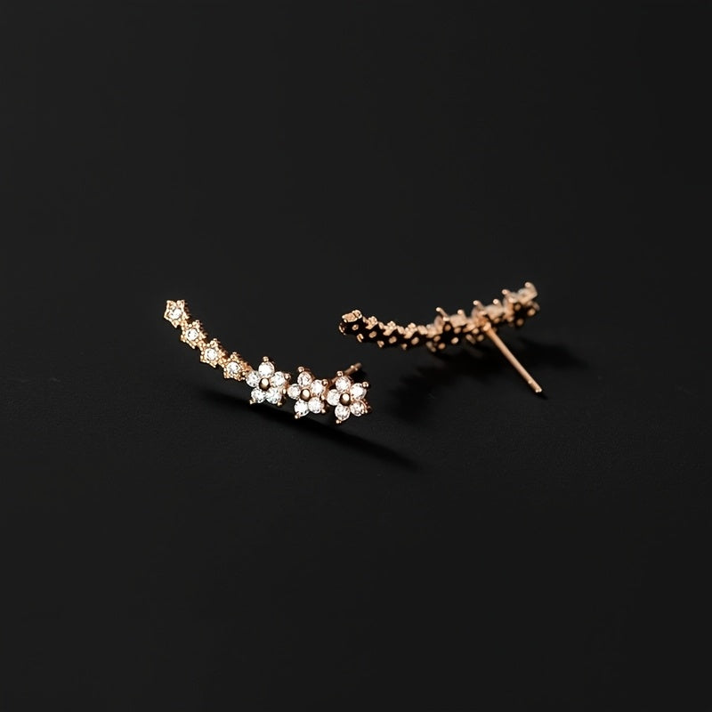 Angélique - Boucles d'oreilles florales intemporelles