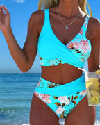 Jolina | Bikini floral en contraste