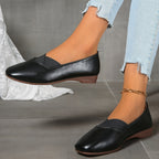 Claire | Ballerines à bout carré et brides croisées