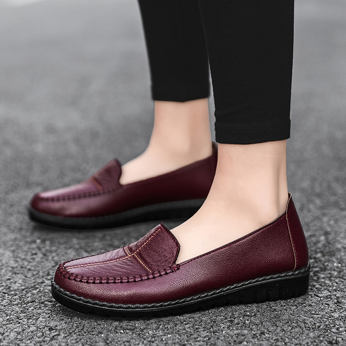 Estelle | Mocassins confort surpiqués