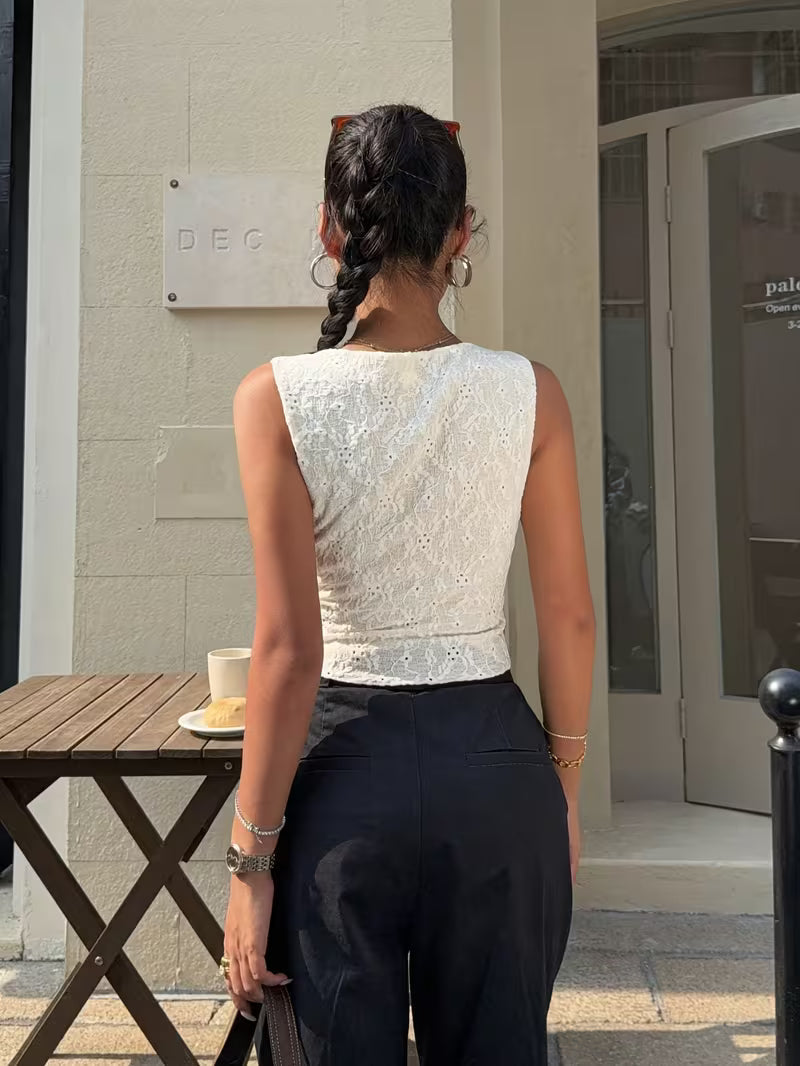 Amaya | Blusa Blanca Dominante