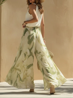 Camela | Conjunto halter y pantalón flora