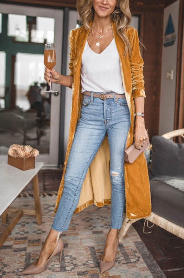 Mélina | Manteau kimono en velours