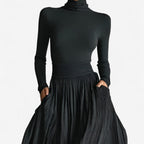 Rachel | Robe longue taille haute