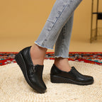 Dominique | Mocassins compensés à zip latéral