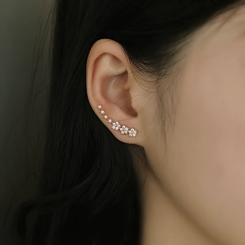 Angélique - Boucles d'oreilles florales intemporelles