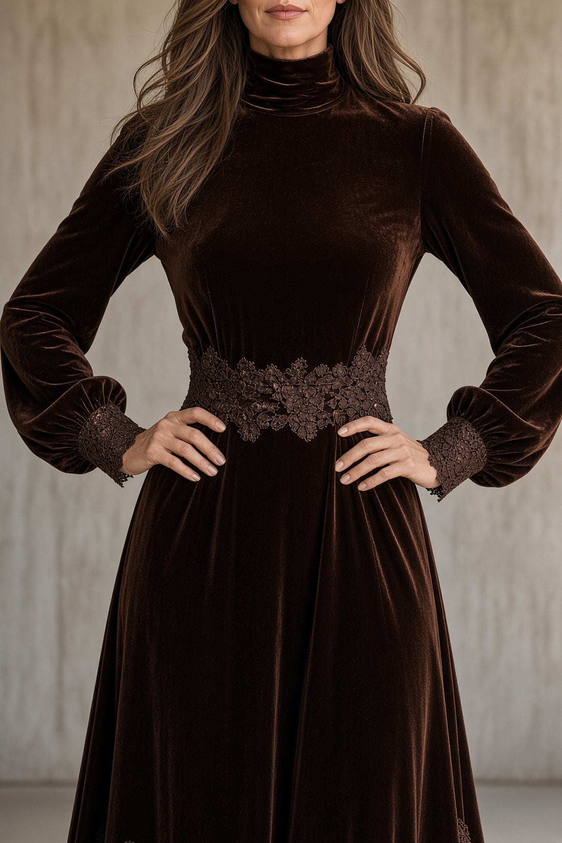 Monique | Robe en velours