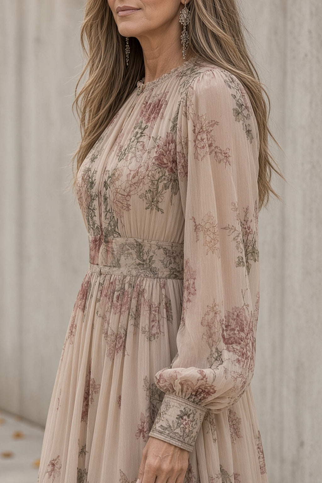 Céleste | Robe longue fleurie