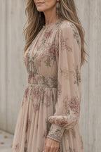 Céleste | Robe longue fleurie
