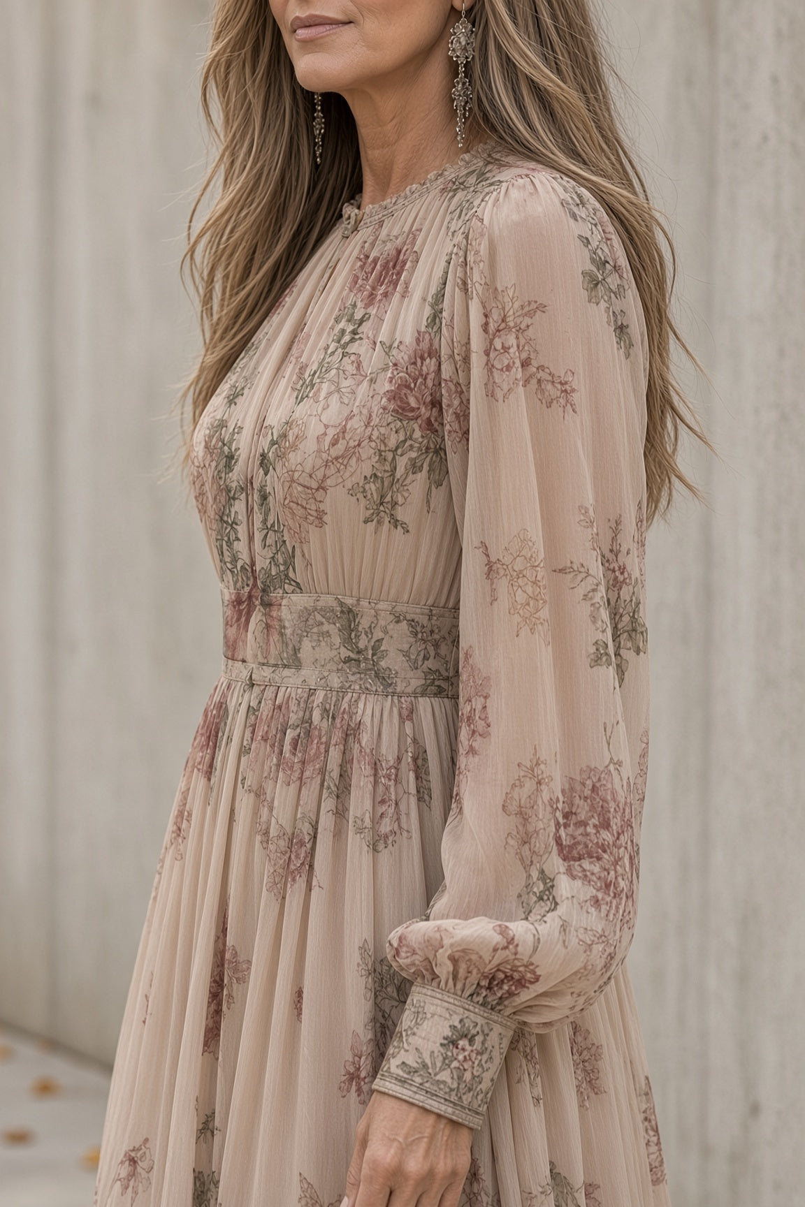 Céleste | Robe longue fleurie