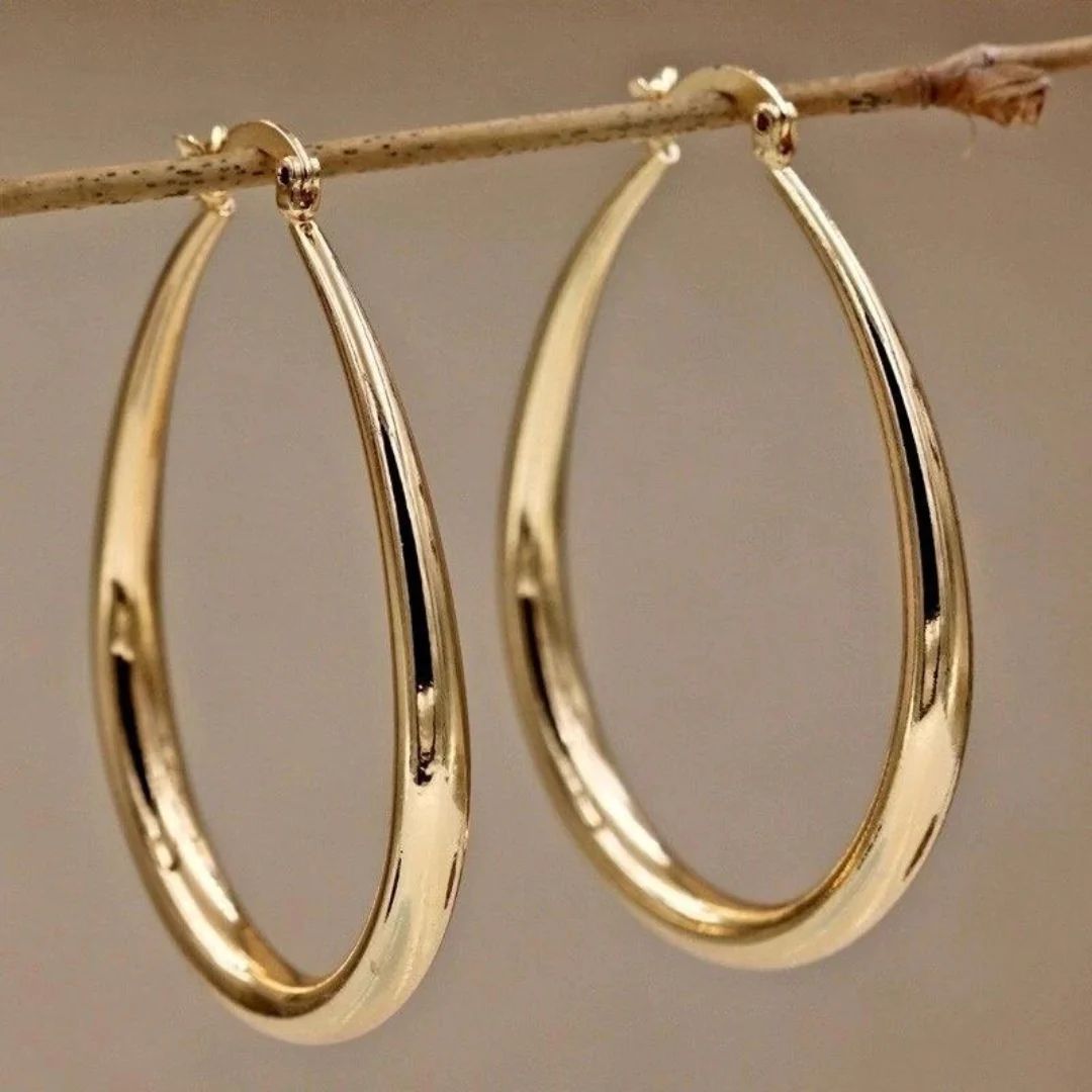Bernadette - Boucles d'oreilles dorées vintage exclusives