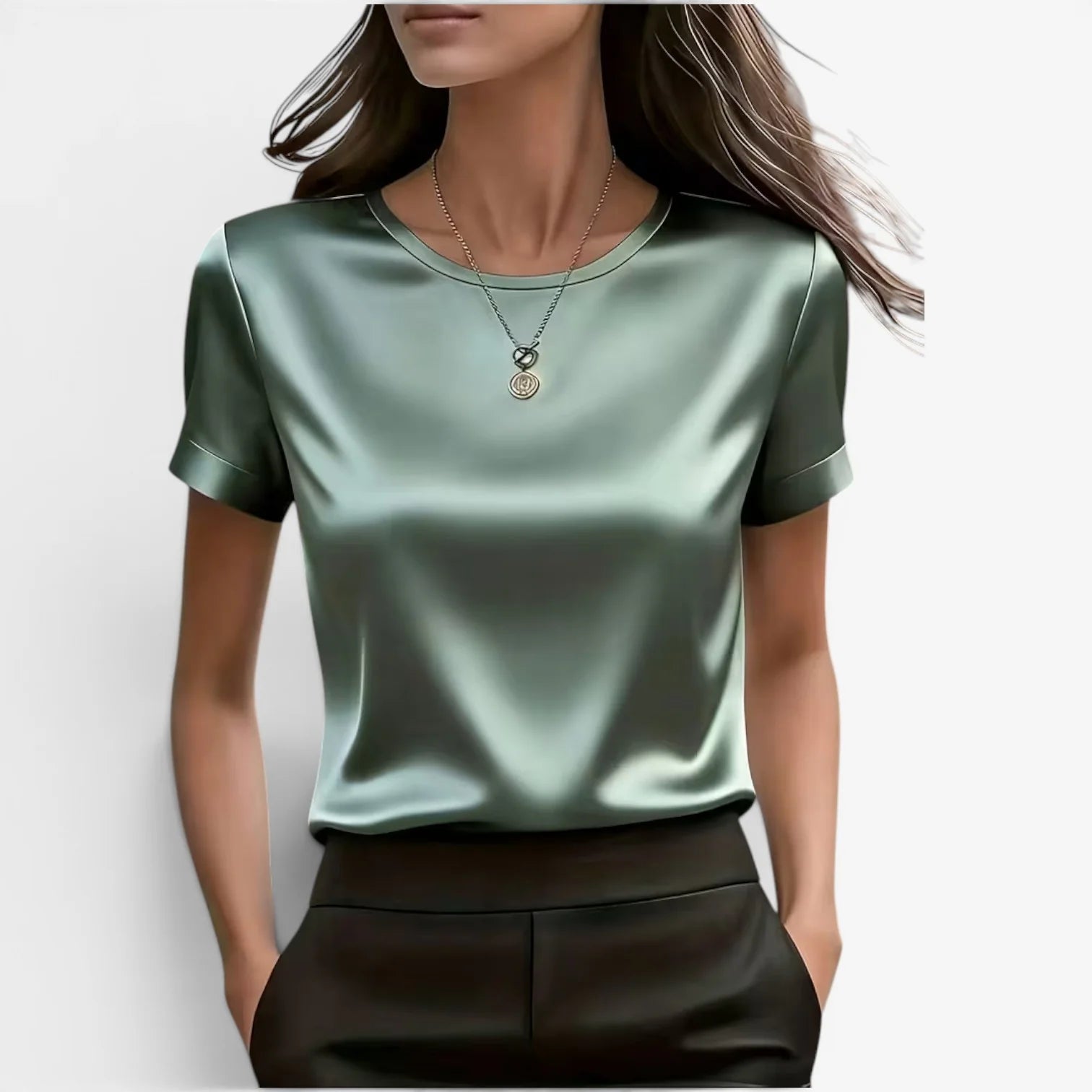 Adriana | Camiseta elegante de satén