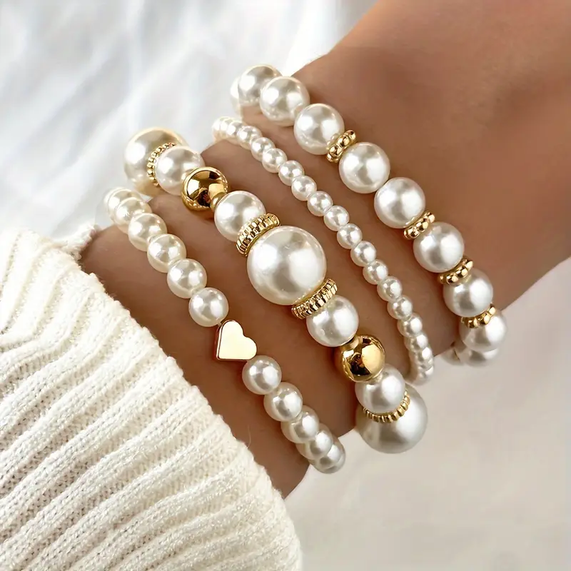 Estelle - Ensemble de bracelets intemporels en perles