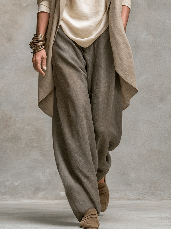 Mina | Conjunto de 3 Piezas Chaqueta Drapeada y Pantalón Palazzo