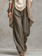 Mina | Conjunto de 3 Piezas Chaqueta Drapeada y Pantalón Palazzo